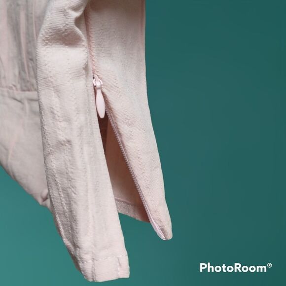 City Sleek Bridgerton-inspired Blush Pink Off The Shoulder Crop Top, size Large - Picture 5 of 10